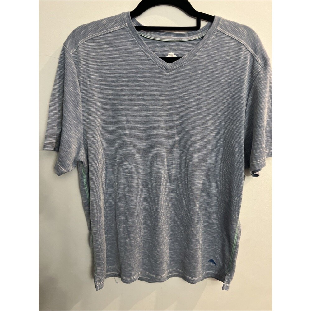 Tommy Bahama V-neck top blue Medium Soft Classic